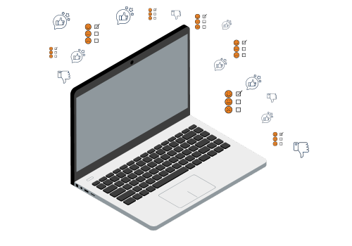 Schémat de la satisfaction et du mécontentement des collaborateurs à travers les questionnaires